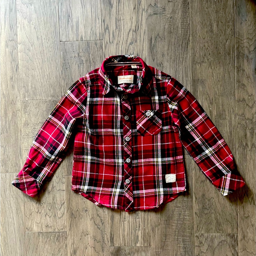 NWOT ~ 🩵 2 for $18 🩵 Weatherproof Vintage 4T Flannel Buttondown